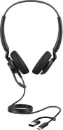 Jabra Engage 40 Telefon On Ear headset Vezetékes Stereo Fekete mikrofon zajelnyomás, Noise Cancellin bélyegkép