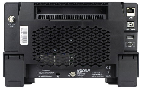 VOLTCRAFT DOV1254 LA Digitális oszcilloszkóp 125 MHz 4 csatornás 1.25 GSa/mp 100 Mpts 12 bit Digitál 5. kép