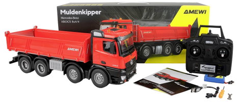 Amewi 22693 Mercedes-Benz Arocs 8x4/4 1:18 Elektro RC funkció modell RtR 2. kép