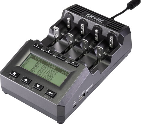 SKYRC MC3000 Hengeres akku töltő Lítiumion, LiFePO, LiPolimer, NiCd, NiMH, NiZn, RAM 10440, 14500, 1 2. kép