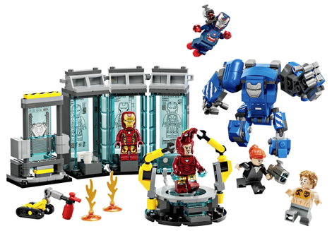 LEGO® MARVEL SUPER HEROES 76315 Iron Man' s Lab: Páncélcsarnok 2. kép