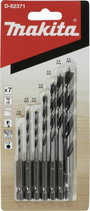 Makita D-62371 Fa spirál fúró készlet 2.0 mm, 3.0 mm, 4.0 mm, 5.0 mm, 6.0 mm, 8.0 mm 1/4 (6,3 mm) 1 bélyegkép