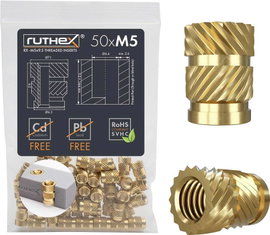 ruthex menetes betét RX-M5x9.5 GE-M5x95-001