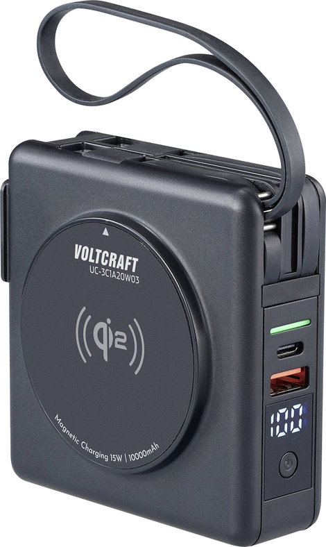 VOLTCRAFT UC-3C1A20W03 Úti töltőadapter Aljzat dugó, Beltér Kimeneti áram (max.) 3 A USB-A, USB-C® K