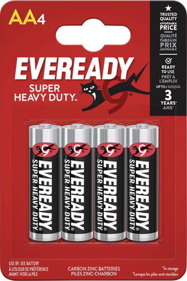 Eveready SHD Ceruzaelem Cink-szén 1.5 V 4 db