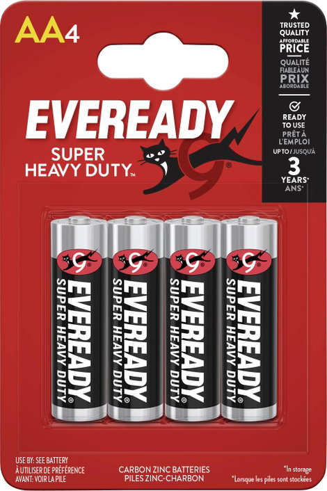 Eveready SHD Ceruzaelem Cink-szén 1.5 V 4 db