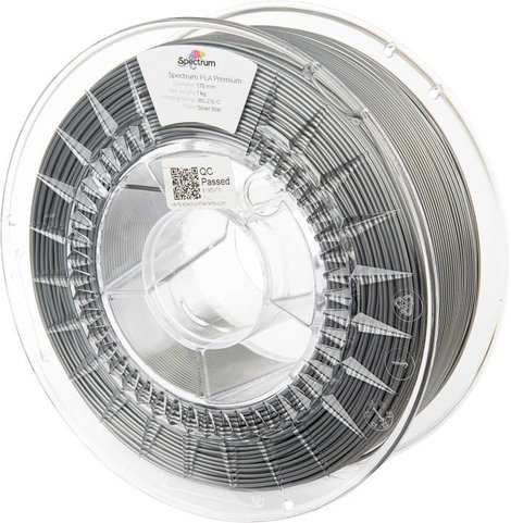 Spectrum Filaments 80015 PLA Premium 3D nyomtatószál PLA műanyag 1.75 mm 1000 g Silver Star, Ezüst 1