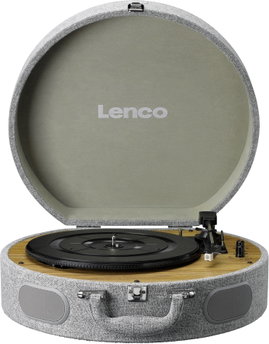 Lenco LS-66 – Stilvoller Plattenspieler mit Bluetooth & integrierten Lautsprechern Lemezjátszó Szürk