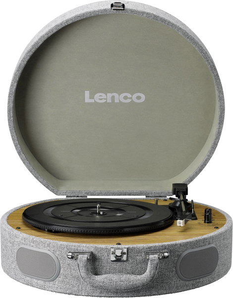 Lenco LS-66 – Stilvoller Plattenspieler mit Bluetooth & integrierten Lautsprechern Lemezjátszó Szürk