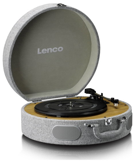 Lenco LS-66 – Stilvoller Plattenspieler mit Bluetooth & integrierten Lautsprechern Lemezjátszó Szürk 2. kép