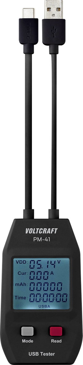 VOLTCRAFT PM-41 USB-s multiméter digitális vizsgálókábellel