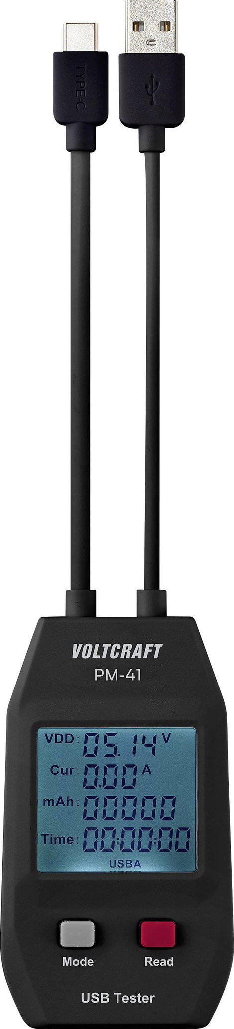 VOLTCRAFT PM-41 USB-s multiméter digitális vizsgálókábellel
