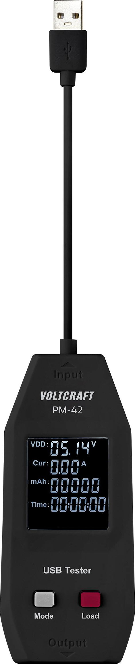 VOLTCRAFT PM-42 USB-s áramerősség mérő digitális vizsgálókábellel