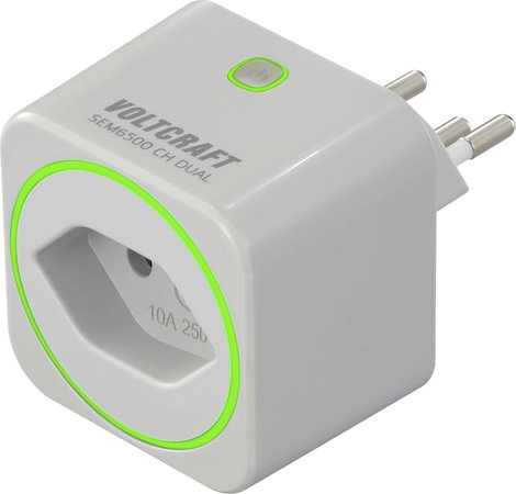 VOLTCRAFT SEM6500 CH DUAL Energiafogyasztás mérő Rádiójel vezérlésű dugaszoló aljzat, Adatexport, Ad