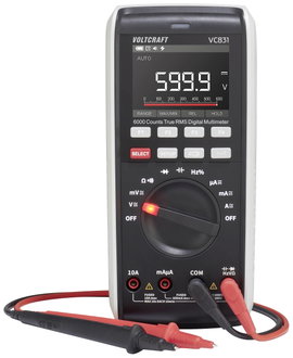 VOLTCRAFT VC831 SE Kézi multiméter digitális CAT III 1000 V, CAT IV 600 V Kijelző (digitek): 6000