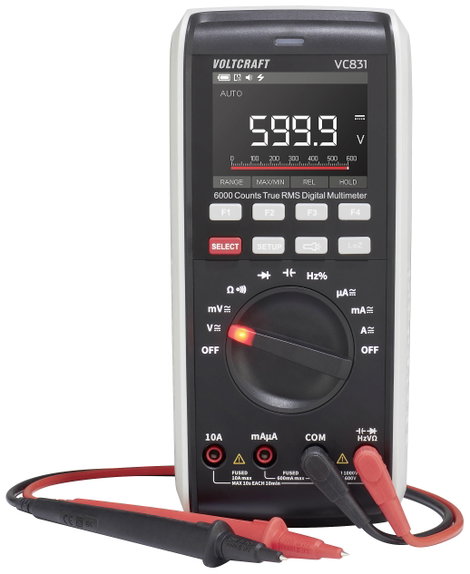 VOLTCRAFT VC831 SE Kézi multiméter digitális CAT III 1000 V, CAT IV 600 V Kijelző (digitek): 6000