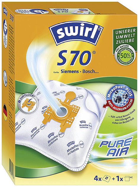 Porszívó zsák Swirl S70 Airspace 4 db