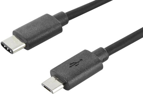 BBC micro:bit MEFUSBB30CV1 Adat-/áramkábel BBC micro:bit [1x USB-C® dugó - 1x USB 2.0 dugó, mikro B
