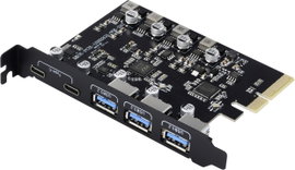 Renkforce RF-6613196 3+2 Port USB 3.1 kontroller kártya USB-C® (USB 3.2 Gen 2)