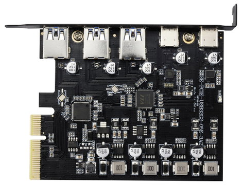 Renkforce RF-6613196 3+2 Port USB 3.1 kontroller kártya USB-C® (USB 3.2 Gen 2) 3. kép