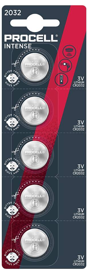 PROCELL Gombelem CR 2032 3 V 5 db Lítium Procell Intense
