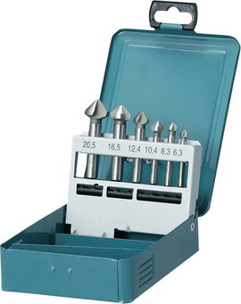 Makita D-42204 Süllyesztő készlet 6.3 mm, 8.3 mm, 10.4 mm, 12.4 mm, 16.5 mm, 20.5 mm 5 db
