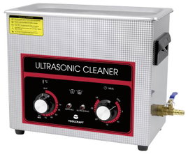 TOOLCRAFT USC-650 Ultrahangos tisztító Ékszerek, Műhely, Irodaszer 180 W 6.5 l fűtéssel, tisztítókos