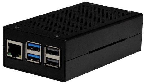 Joy-it ALU CASE for Pi5+M2 HAT / AI Kit SBC ház Alkalmas: Raspberry Pi® 5 B Aktív hűtővel Fekete 3. kép