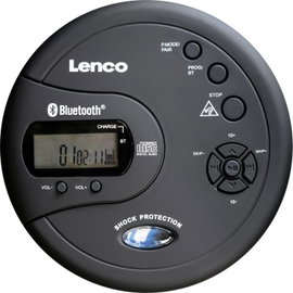 Lenco CD-300BK - Tragbarer Bluetooth® CD-MP3-Player mit Anti-Shock Hordozható CD lejátszó