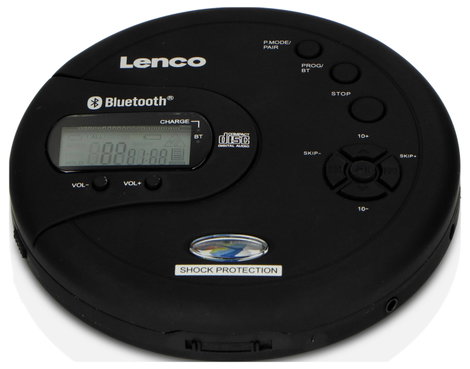 Lenco CD-300BK - Tragbarer Bluetooth® CD-MP3-Player mit Anti-Shock Hordozható CD lejátszó 2. kép