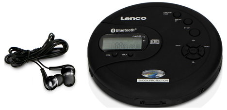 Lenco CD-300BK - Tragbarer Bluetooth® CD-MP3-Player mit Anti-Shock Hordozható CD lejátszó 3. kép