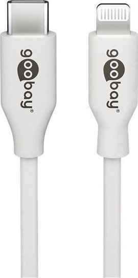 Goobay Apple iPad/iPhone/iPod Összekötőkábel [1x USB-C® dugó - 1x Apple Dock dugó Lightning] 1 m Feh