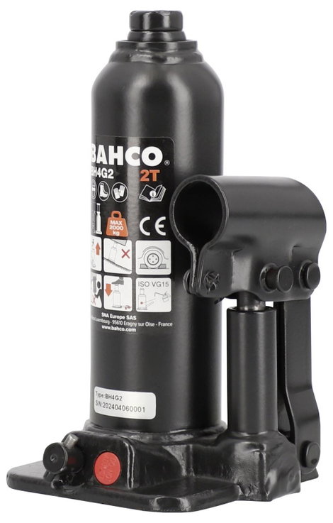 Bahco BH4G4 Hidraulikus rudas emelő 4 t Munkamagasság: 193 - 373 mm 2. kép