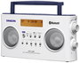 Sangean DPR-26 BT Koffer rádió DAB+, URH AUX, Bluetooth® Akkutöltő funkció Fehér 2. bélyegkép