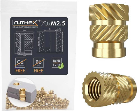 ruthex menetes betét RX-M2,5x5.7 GE-M25x57-001