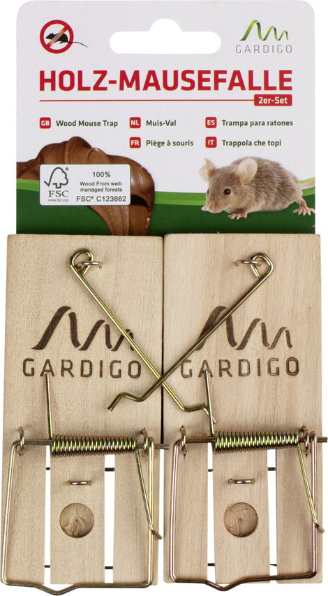 Gardigo Holz Schlagfalle Egércsapda 2 db