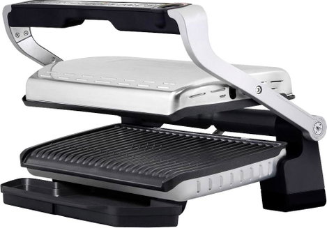 Tefal Optigrill XL Kontakt grill Elektromos Automatikus hőmérséklet beállás Nemesacél (matt), Fekete 5. kép