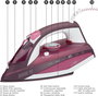 Clatronic DB 3705 Gőzölős vasaló Fehér, Piros 2600 W 5. bélyegkép