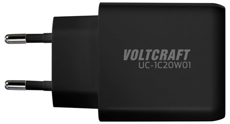 VOLTCRAFT UC-1C20W01 USB-s töltőkészülék 20 W Beltér Kimeneti áram (max.) 3 A 1x USB-C® Kimenetek sz 3. kép