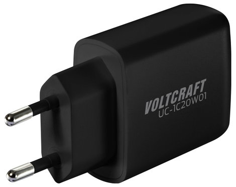 VOLTCRAFT UC-1C20W01 USB-s töltőkészülék 20 W Beltér Kimeneti áram (max.) 3 A 1x USB-C® Kimenetek sz 4. kép
