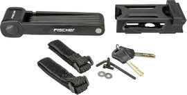FISCHER FAHRRAD 85852 Hajtogatós lakat Fekete Kulcsos zár