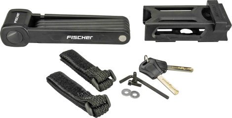FISCHER FAHRRAD 85852 Hajtogatós lakat Fekete Kulcsos zár