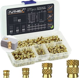 ruthex menetes betét M2 + M3 + M4 + M5 GE-KASTEN-001