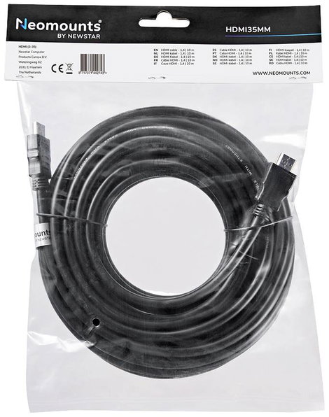 Neomounts Csatlakozókábel 10.00 m HDMI35MM HDMI kábel 5. kép