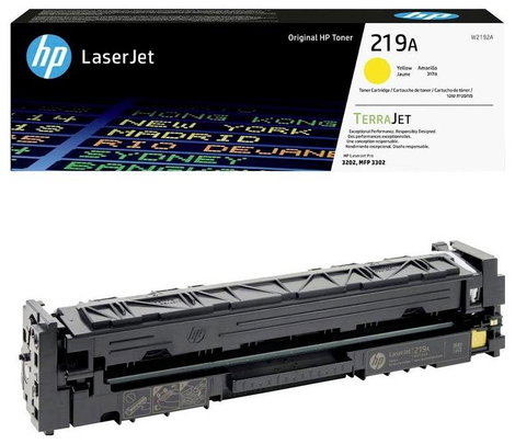 HP Toner 219A Eredeti Sárga 1200 oldal W2192A 2. kép