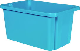 Curver 225414 Forgatható egymásba rakható tároló ESSENTIALS Drehstapelbox 45L, blau Egymásra rakható