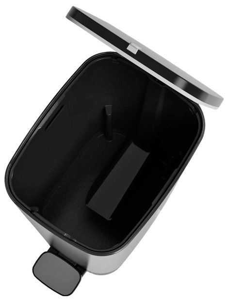 Curver CHIC BIN STYLE Abfallbehälter M [25L], silber 237544 Szemeteskuka Műanyag Ezüst 1 db 2. kép