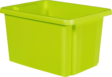 Curver 225499 Forgatható egymásba rakható tároló ESSENTIALS Drehstapelbox 26L, grün Egymásra rakható