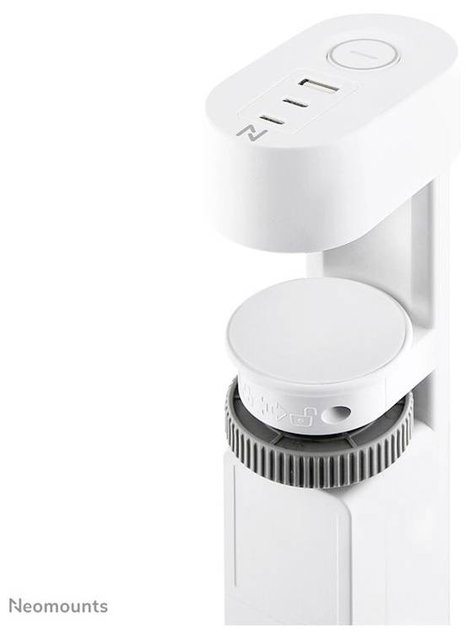 Neomounts DS22-840WH6 Asztali dugalj Fehér Védőérintkezős 1 db 3. kép