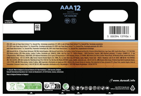 Duracell Ceruzaelem Optimum Alkáli mangán 1.5 V 12 db 2. kép